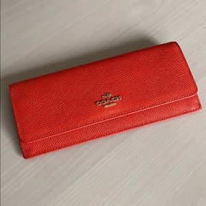Coach Slim Saffiano wallet